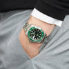 ROLEX Submariner Green Dial Steel Men's Watch 116610LV