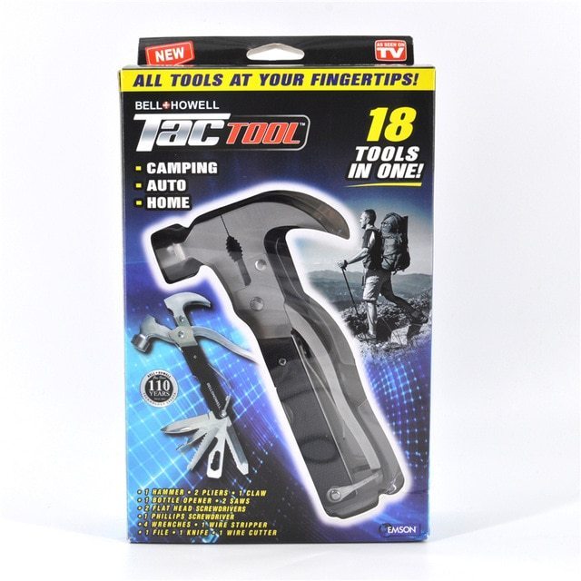 Tac Tool Trousse à outils en acier inoxydable 18-en-1