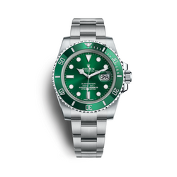 ROLEX Submariner Green Dial Steel Men's Watch 116610LV